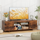 TV Stand with Power Outlet and 2 Cable Holes for 65 Inch TVs by LJGDeals