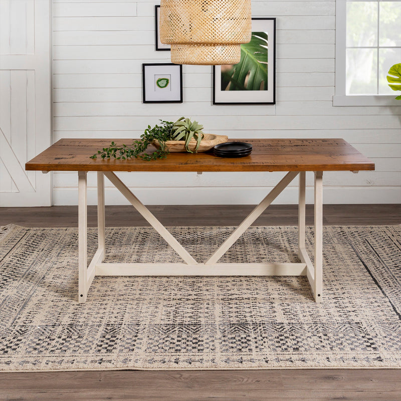 Brennan Solid Wood Trestle Dining Table