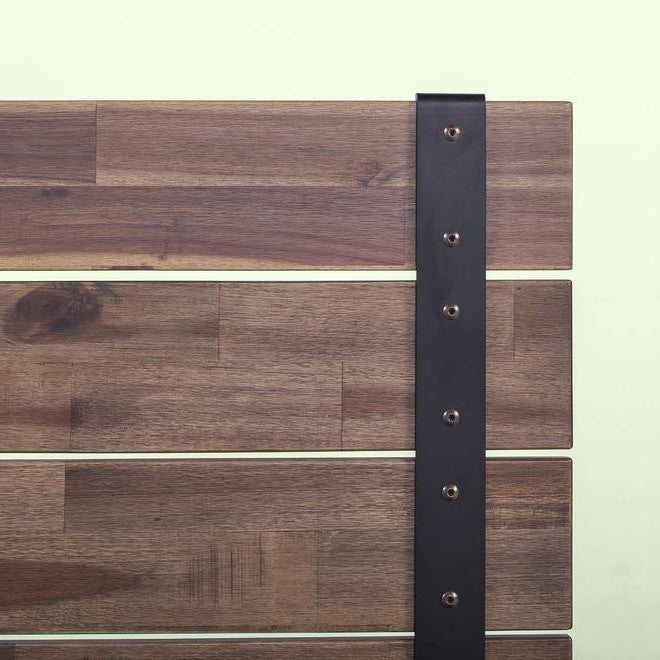Twin size Farmhouse Wood Industrial Low Profile Platform Bed Frame, photo 4 of 4
