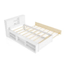 Twin Bed Frame with Trundle and Power Outlets by LJGDeals