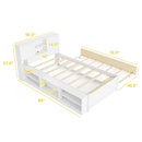 Twin Bed Frame with Trundle and Power Outlets by LJGDeals