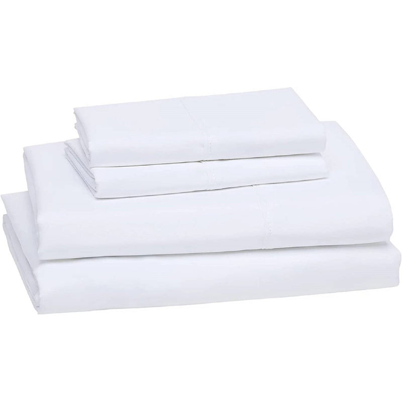 Twin 3-Piece Egyptian 100-Percent Cotton 1000 Thread Count Sheet Set - White, photo 2 of 3