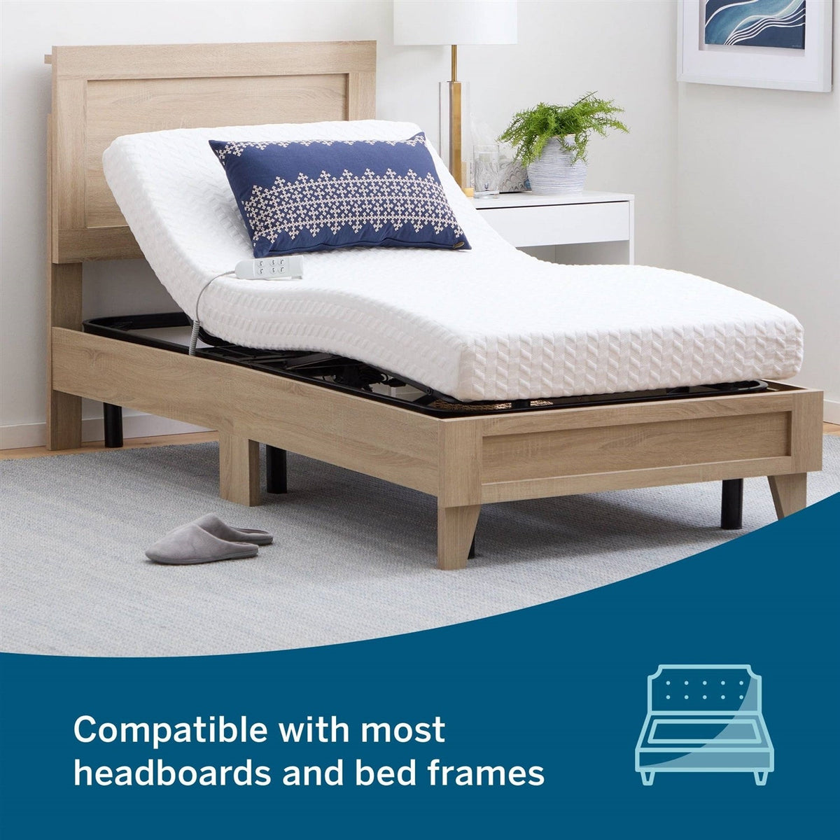 Twin XL Remote Remote Controlled Steel Adjustable Bed, photo 5 of 5