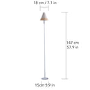Cordless Rechargeable Indoor and Outdoor Floor Lamp by EP Designlab LLC