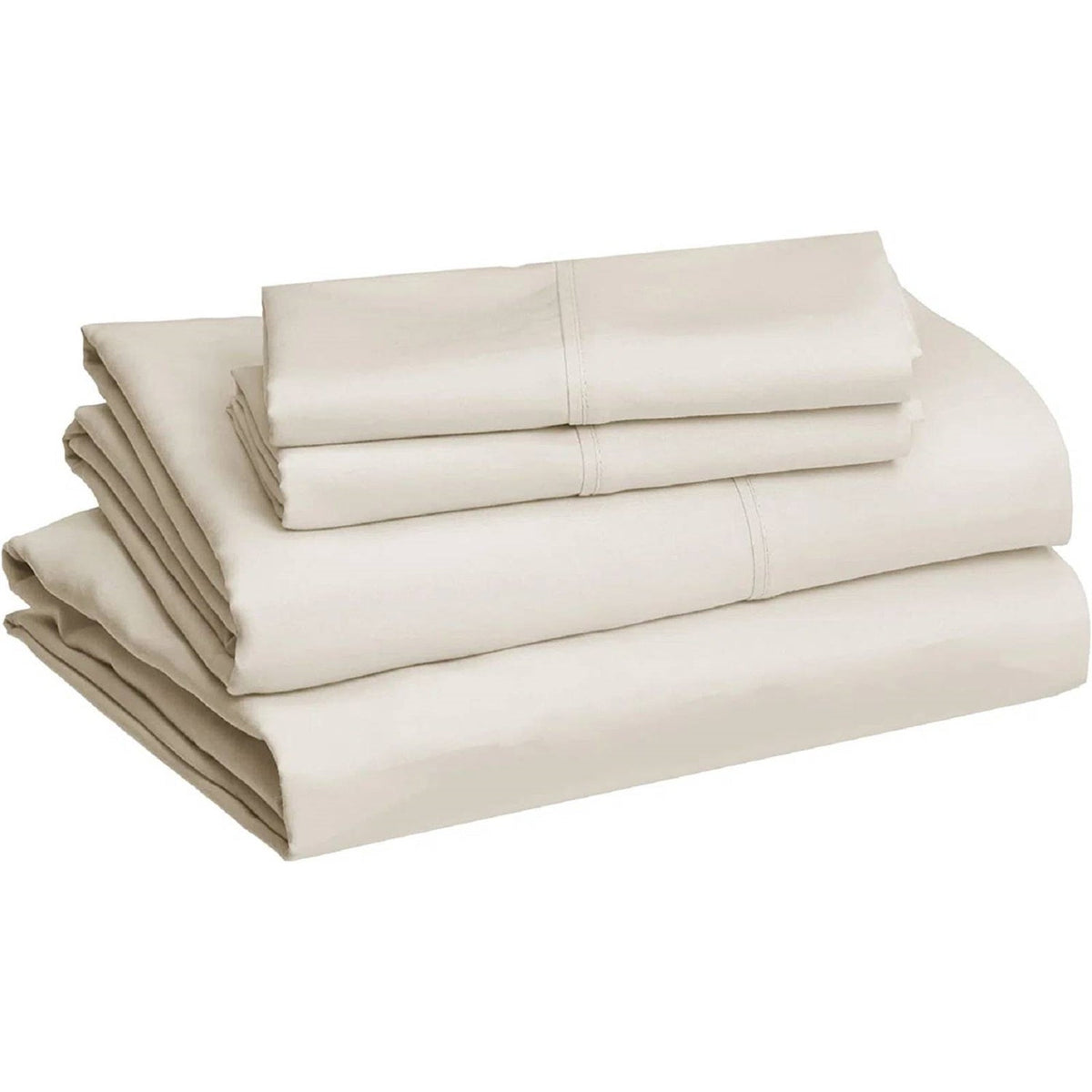 Twin Ivory 100-Percent Egyptian Cotton 1000 Thread Count 3-Piece Sheet Set, photo 2 of 3