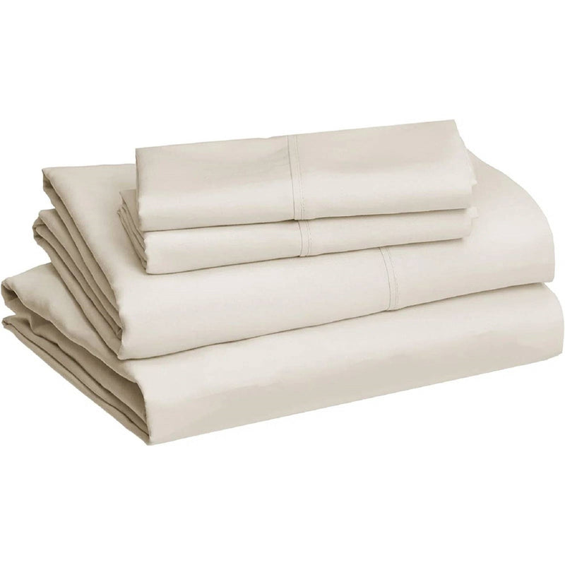 Twin Ivory 100-Percent Egyptian Cotton 1000 Thread Count 3-Piece Sheet Set, photo 2 of 3