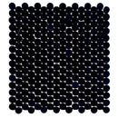Jet Black 11x12 Tumbled Penny Round Marble Mosaic Tile (5 pack, 4.83 sq ft/case) - Sample