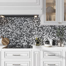 Eastern Black and White 11x12 Tumbled Penny Round Marble Mosaic Tile (5 pack, 4.83 sq ft/case)