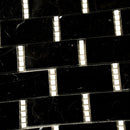 Black White 12x13 Polished Brick Marble Mosaic Tile (5 pack, 5.28 sq ft/case) - Sample