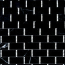 Eastern Black Thassos White 12x13 Polished Brick Marble Mosaic Tile (5 pack, 5.28 sq ft/case)