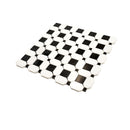 Eastern Black Thassos White 12x12 Polished Octagon Marble Mosaic Tile (5 pack, 5.08 sq ft/case) by Apollo Tile