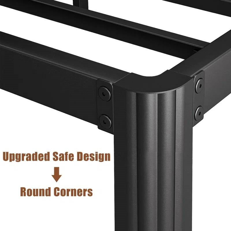 Twin XL Heavy Duty Metal Bed Frame Platform with Round Edge Legs, photo 5 of 5