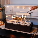 18''L Rectangular Large Tabletop Fire Pit (Only US) by JHY DESIGN