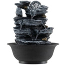 Tabletop Water Fountain with Rolling Crystal Ball and Color-Changing LED Light by LJGDeals
