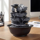 Tabletop Water Fountain with Rolling Crystal Ball and Color-Changing LED Light by LJGDeals
