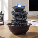 Tabletop Water Fountain with Rolling Crystal Ball and Color-Changing LED Light by LJGDeals