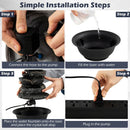 Tabletop Water Fountain with LED Light Indoor Desktop Cascading Water Feature by LJGDeals