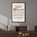 A Sweet Ending To A Long Career Sign