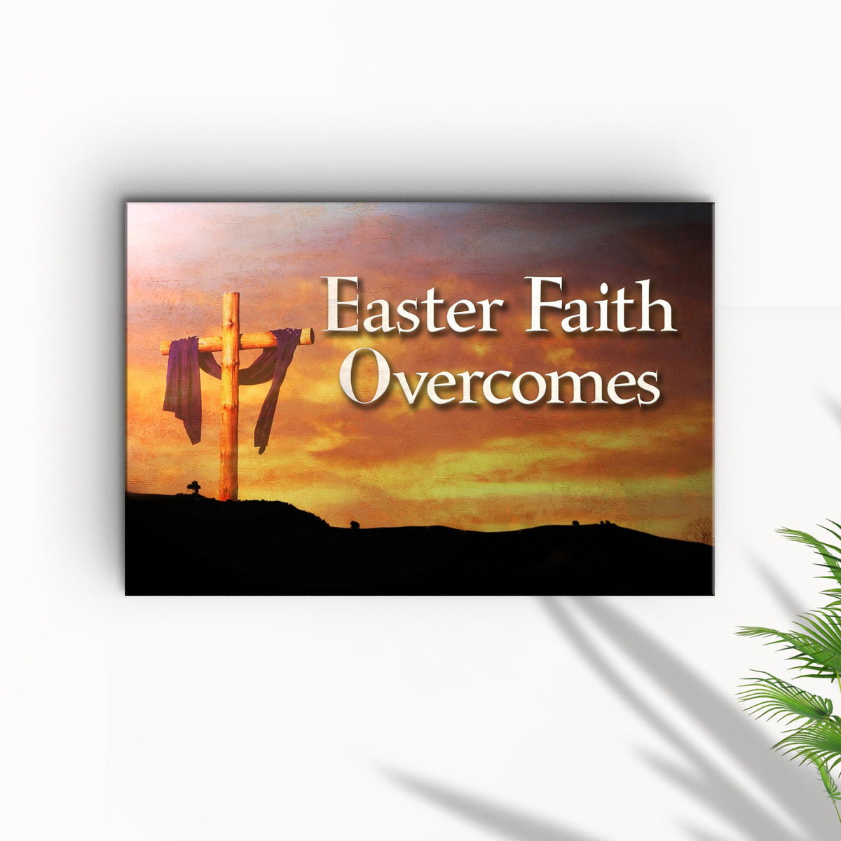Easter Faith Overcomes Sign, photo 2 of 5