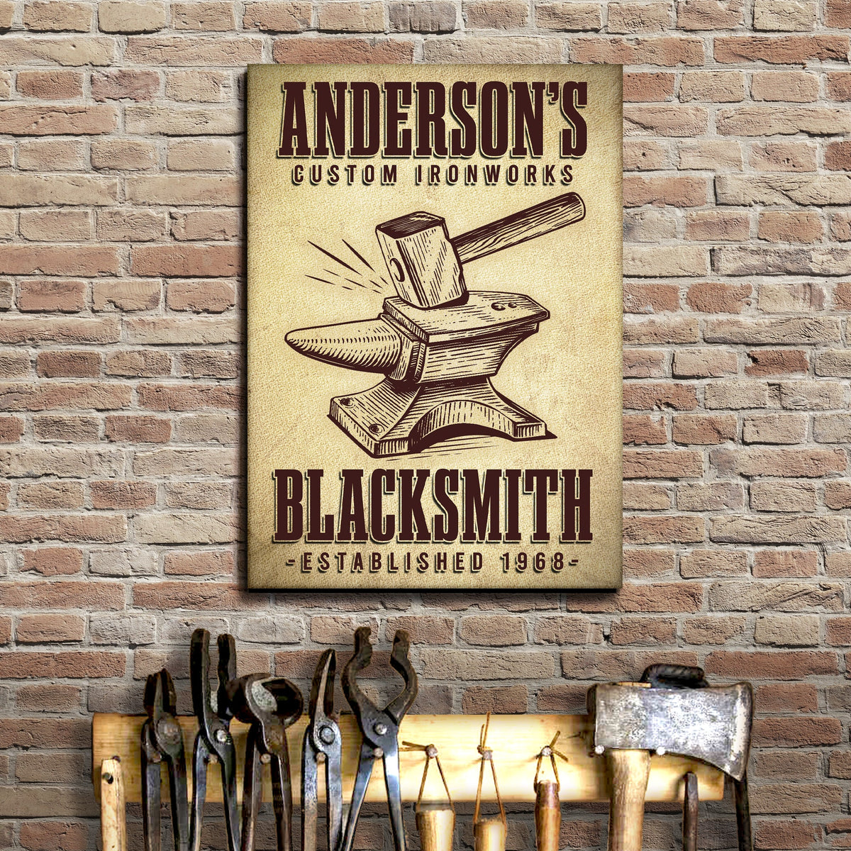 Custom Ironworks Blacksmith Sign, photo 2 of 6