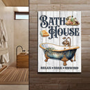Relax Soak Unwind Bath House Sign