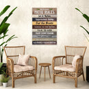 Patio Rules Sign III