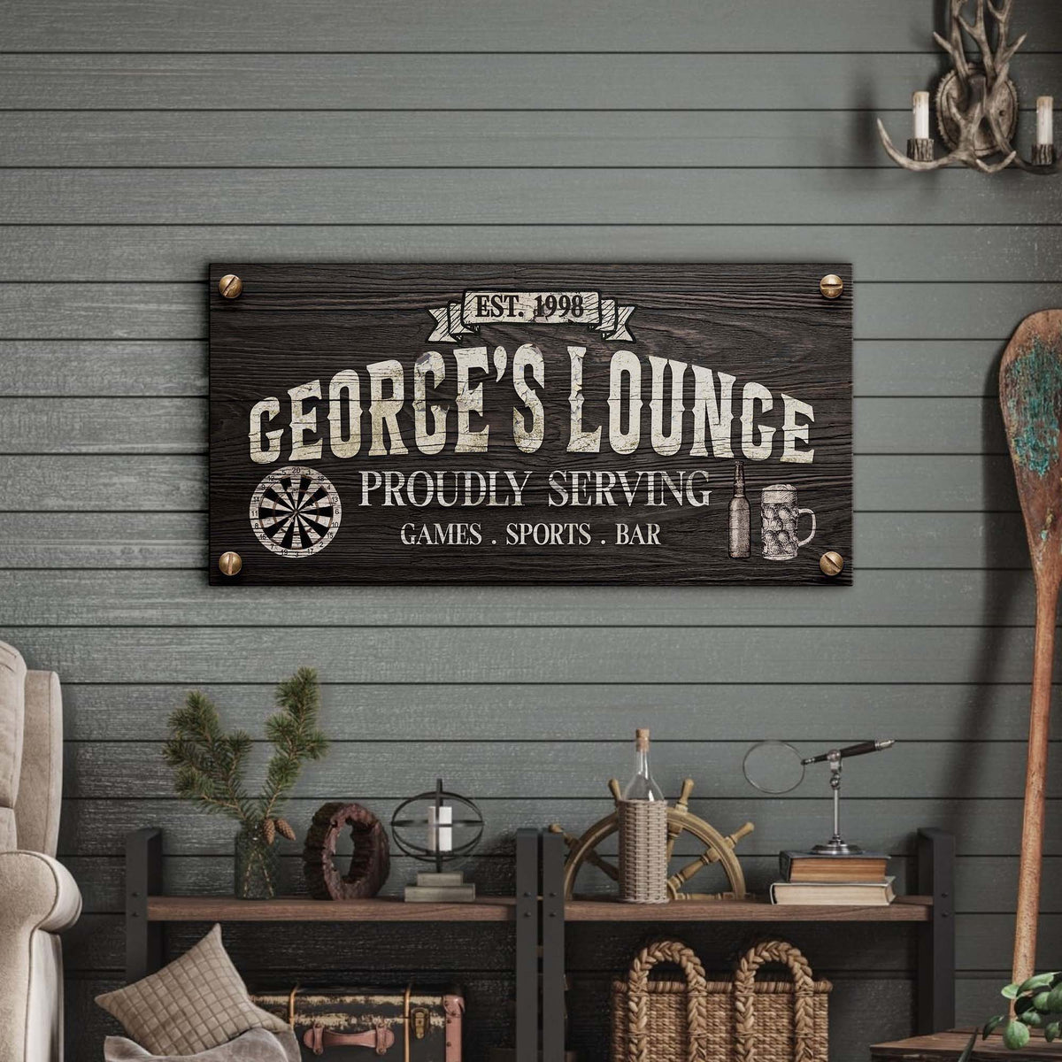 Proudly Serving Lounge Sign, photo 2 of 7