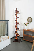 Stacking Wood Floor Lamp