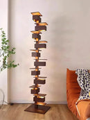 Stacking Wood Floor Lamp