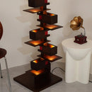 Stacking Wood Floor Lamp