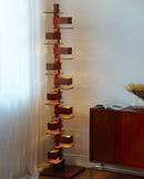 Stacking Wood Floor Lamp