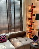 Stacking Wood Floor Lamp