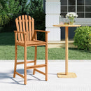 Tall Adirondack Chair with Armrests and Footrest for Deck by LJGDeals