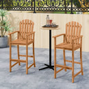Tall Adirondack Chair with Armrests and Footrest for Deck by LJGDeals