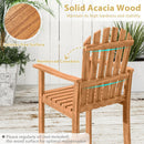 Tall Adirondack Chair with Armrests and Footrest for Deck by LJGDeals