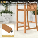 Tall Adirondack Chair with Armrests and Footrest for Deck by LJGDeals
