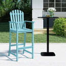 Tall Adirondack Chair with Armrests and Footrest for Deck by LJGDeals