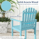 Tall Adirondack Chair with Armrests and Footrest for Deck by LJGDeals