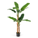 5.5/6.5 Feet Tall Artificial Banana Tree with 10/27 Large Leaves by DirectDeals