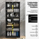 Tall Bathroom Cabinet Large Floor Storage Cabinet with Acrylic Doors and 3 Cubes by LJGDeals