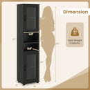 Tall Bathroom Storage Cabinet 67 Inches Freestanding Storage Organizer by DirectDeals