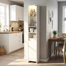 Tall Bathroom Storage Cabinet with LED Lights and Adjustable Shelves by LJGDeals