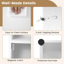 Tall Bathroom Storage Cabinet with LED Lights and Adjustable Shelves by DirectDeals