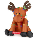 8.5 Feet Tall Christmas Inflatable Reindeer with 24 LED String Lights by DirectDeals