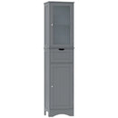 Tall Floor Storage Cabinet with 2 Doors and 1 Drawer for Bathroom by LJGDeals