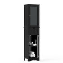 Tall Floor Storage Cabinet with 2 Doors and 1 Drawer for Bathroom by LJGDeals