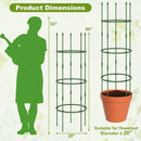 3-Pack Garden Trellis 40 Inch Tall Plant Support Stands with Clips and Ties by LJGDeals