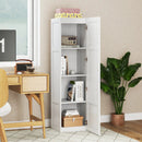 Tall Storage Cabinet with 4 Storage Shelves for Bathroom Living Room by LJGDeals