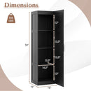 Tall Storage Cabinet with 4 Storage Shelves for Bathroom Living Room by LJGDeals