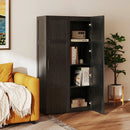 Tall Storage Cabinet with 4 Storage Shelves for Bathroom Living Room by LJGDeals